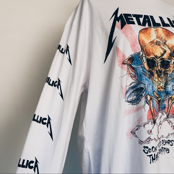 Metallica Long Sleeve Skull Band Tee - Picture 3 of 5